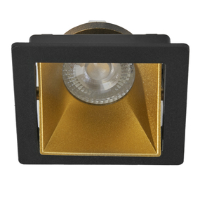 LÁMPARA DE TECHO EMPOTRABLE LED TIPO SPOT CUADRADA 4.5 W NEGRA MATE