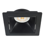 LÁMPARA DE TECHO EMPOTRABLE LED CUADRADA 3.5 PUL 4.5 W NEGRA MATE