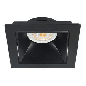LÁMPARA DE TECHO EMPOTRABLE LED CUADRADA 3.5 PUL 4.5 W NEGRA MATE