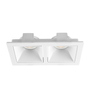 LÁMPARA EMPOTRABLE LED SPOT RECTANGULAR 2 LUCES 9 W BLANCA MATE