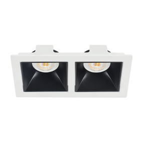 LÁMPARA DE TECHO EMPOTRABLE LED TIPO SPOT RECTANGULAR 9 W BLANCA MATE