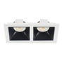 LÁMPARA DE EMPOTRAR EN TECHO TIPO SPOT 3.7 X 16.7 X 9 CM 2 LUCES BLANCO LUZ NEUTRA