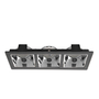 LÁMPARA DE TECHO EMPOTRABLE LED RECTANGULAR 9.4" 27 W NEGRA MATE