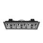 LÁMPARA DE TECHO EMPOTRABLE LED SPOT RECTANGULAR 9.4 PUL 13.5 W NEGRA MATE