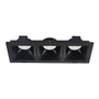 LÁMPARA DE TECHO EMPOTRABLE LED TIPO SPOT PARA INTERIOR RECTANGULAR 13.5 W NEGRA