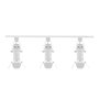 KIT DE 3 LÁMPARAS DE USO EN RIEL EN TECHO TIPO SPOTLIGHT 27.3 CM X 1 M 3 LUCES BLANCO LUZ CÁLIDA