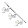 KIT DE 3 LÁMPARAS DE USO EN RIEL EN TECHO TIPO SPOTLIGHT 27.3 CM X 1 M 3 LUCES BLANCO LUZ CÁLIDA