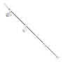 KIT DE 4 LÁMPARAS DE USO EN RIEL EN TECHO TIPO SPOT 12 CM X 2 M 4 LUCES BLANCO LUZ FRÍA