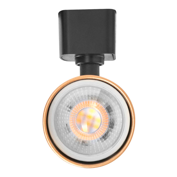 LÁMPARA DE USO EN RIEL EN TECHO TIPO SPOT 12 X 5.5 X 8.5 CM 1 LUZ DORADO LUZ CÁLIDA
