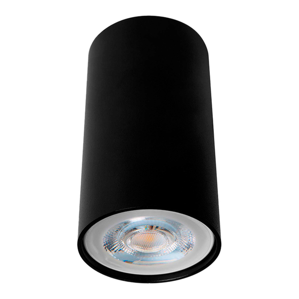 LÁMPARA DE TECHO LED SOBREPONER SPOT 6 W NEGRO LUZ CÁLIDA INTERIOR