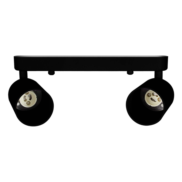 LÁMPARA DE TECHO LED GU10 SPOT 12 W NEGRO LUZ CÁLIDA PARA INTERIOR