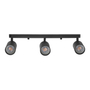 LÁMPARA DE TECHO LED SOBREPONER LINEAL 18 W 4000 K NEGRO LUZ NEUTRA INTERIOR