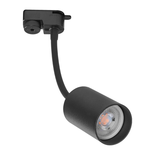 LÁMPARA DE USO EN RIEL EN TECHO TIPO SPOT 31 X 5.6 CM 1 LUZ NEGRO LUZ FRÍA
