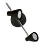 LÁMPARA DE TECHO LED SOBREPONER GU10 LINEAL 12 W NEGRO LUZ CÁLIDA PARA INTERIOR