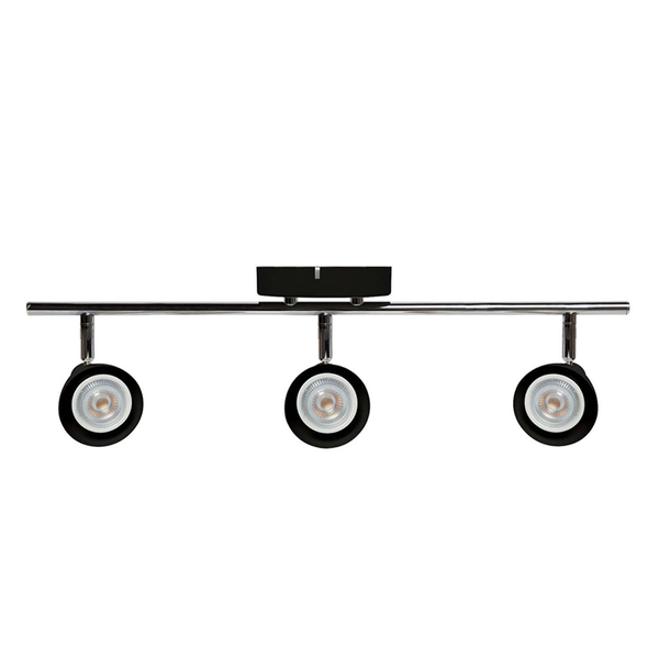 LÁMPARA DE TECHO LED SOBREPONER LINEAL 18 W NEGRO LUZ FRÍA INTERIOR