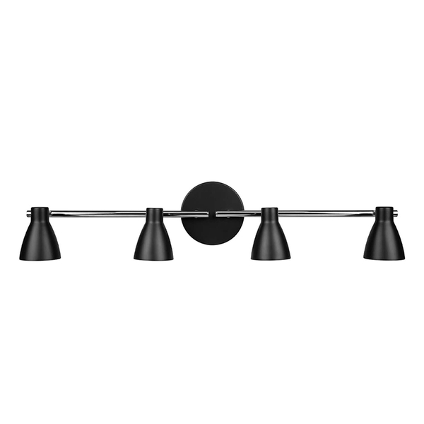 LÁMPARA DE TECHO LED SOBREPONER GU10 LINEAL 24 W NEGRO LUZ FRÍA INTERIOR