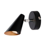 LÁMPARA DE SOBREPONER EN TECHO TIPO SPOT 13.5 X 12 CM 1 LUZ NEGRO LUZ FRÍA