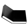 PLAFÓN ILUMINADO LED SOBREPONER ESQUINA 3 W NEGRO LUZ CÁLIDA INTERIOR