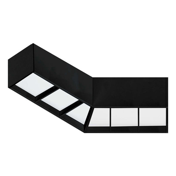 PLAFÓN ILUMINADO LED SOBREPONER LINEAL 3 W 271 LÚMENES NEGRO LUZ NEUTRA INTERIOR