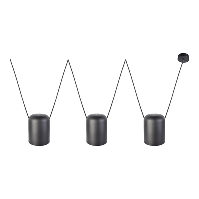 LÁMPARA COLGANTE LED 2.20 X 1.96 M X 15 CM NEGRO