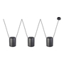 LÁMPARA COLGANTE LED 2.20 X 1.96 M X 15 CM NEGRO