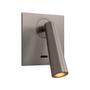 LÁMPARA DE MURO LED 10.5 x 10.5 x 14 CM NÍQUEL