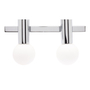 LÁMPARA APLIQUE LED 20 X 36.5 X 15 CM PLATA