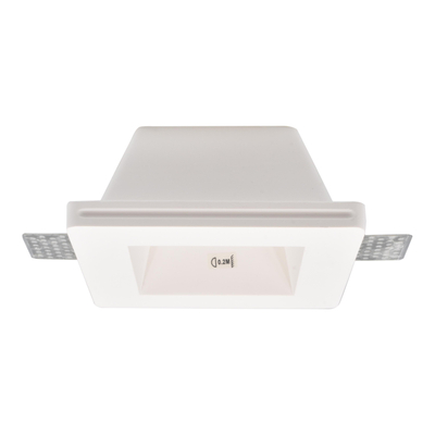 LÁMPARA DE TECHO EMPOTRABLE CUADRADA 4.7" 35 W BLANCA MATE