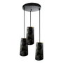 LÁMPARA COLGANTE INCANDESCENTE 1.03 M X 33 CM NEGRO
