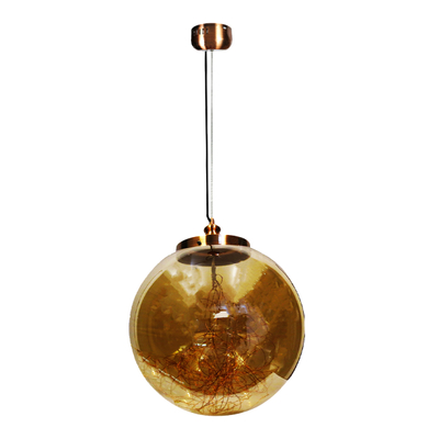 LÁMPARA COLGANTE LED 1.71 M X 38 CM DORADO