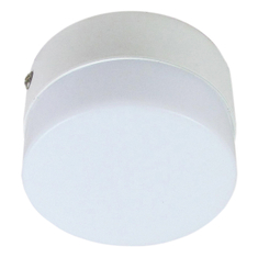 PLAFÓN ILUMINADO LED SOBREPONER CIRCULAR 6 W BLANCO MATE LUZ FRÍA INTERIOR