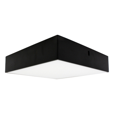 PLAFÓN ILUMINADO LED SOBREPONR CUADRADO 18 W NEGRO LUZ FRÍA PARA INTERIOR