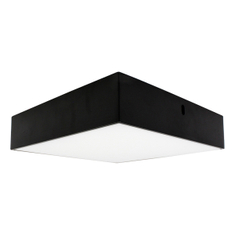 PLAFÓN ILUMINADO LED SOBREPONR CUADRADO 18 W NEGRO LUZ FRÍA PARA INTERIOR
