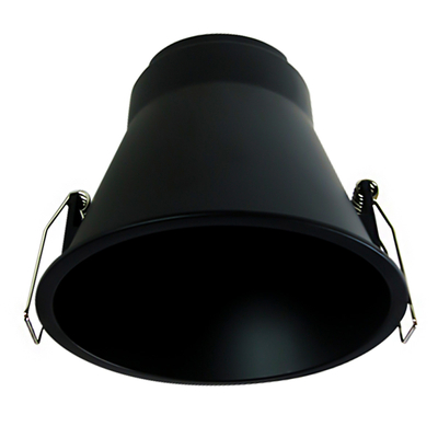 LÁMPARA DE TECHO EMPOTRABLE CIRCULAR 3.5" NEGRA MATE