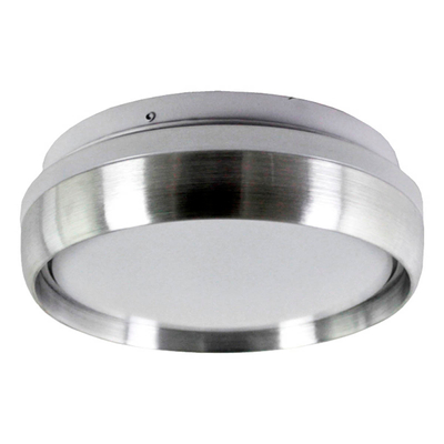PLAFÓN ILUMINADO LED SOBREPONER CIRCULAR 12 W GRIS LUZ BLANCA INTERIOR