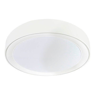 PLAFÓN ILUMINADO LED SOBREPONER CIRCULAR 24 W BLANCO PARA INTERIOR