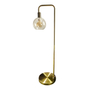 LÁMPARA DE PISO INCANDESCENTE 1.60 M X 22 CM ÁMBAR DORADO