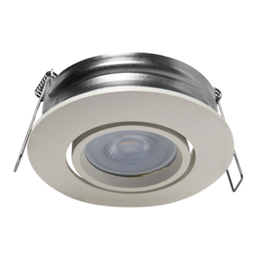 LÁMPARA DE TECHO EMPOTRABLE LED REDONDA 4" 4.5 W 3000 K BLANCA MATE