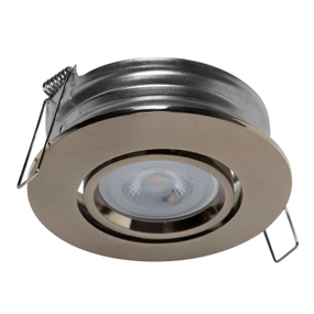 LÁMPARA DE TECHO EMPOTRABLE LED REDONDA 3.9" 4.5 W SATÍN MATE