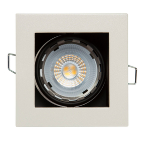 LÁMPARA DE TECHO EMPOTRABLE LED TIPO DOWNLIGHT RECTANGULAR 4.5 W BLANCA MATE