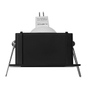 LÁMPARA DE TECHO EMPOTRABLE LED TIPO DOWNLIGHT PARA TECHO RECTANGULAR 3.5" 4.5 W NEGRA MATE
