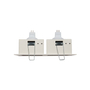 LÁMPARA DE TECHO EMPOTRABLE LED TIPO DOWNLIGHT PARA TECHO RECTANGULAR 6.5" 9 W BLANCA MATE