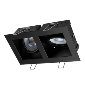 LÁMPARA DE EMPOTRAR EN TECHO, LUZ CÁLIDA 3000K, 9W, 700 LM,COLOR NEGRO