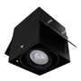 LÁMPARA DE TECHO EMPOTRABLE LED TIPO DOWNLIGHT CUADRADA 4" 4.5 W NEGRA
