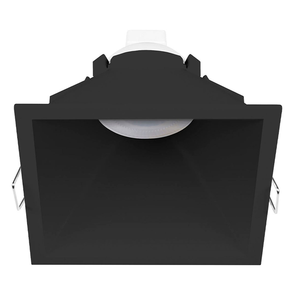LÁMPARA DE TECHO EMPOTRABLE LED TIPO SPOT PARA TECHO CUADRADA 3.7" 4.5 W NEGRA MATE LUZ NEUTRA