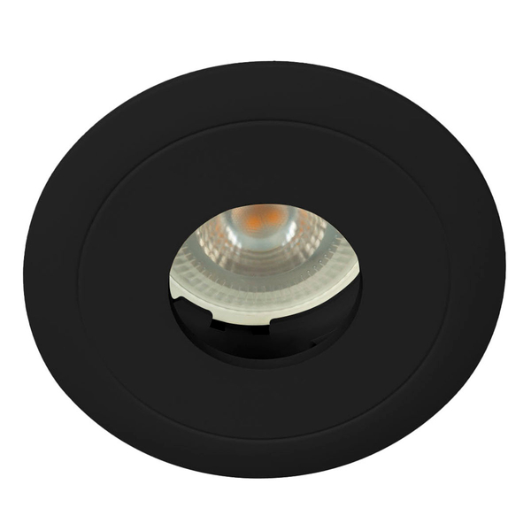 LÁMPARA DE TECHO EMPOTRABLE LED REDONDA 3.5" 15 W NEGRA MATE