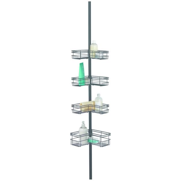 ORGANIZADOR ESQUINERO PARA REGADERA 4.53 KG NEGRO