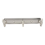 PERCHA TRIPLE 10 PULGADAS GRIS MOEN