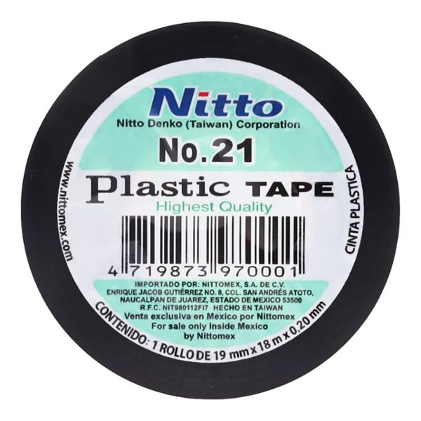 CINTA ELÉCTRICA AISLANTE 18 M X 1.9 CM X 0.20 MM NEGRO NITTO