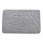 TAPETE PARA BAÑO POLIÉSTER 50 X 80 CM GRIS ANTIDERRAPANTE